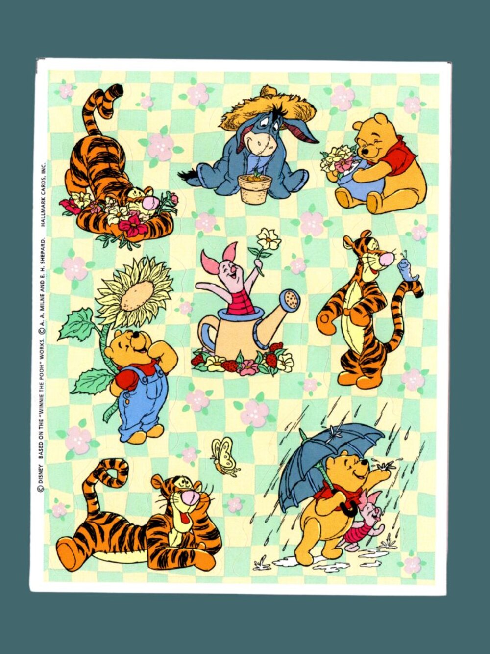 Hallmark Disney's Winnie the Pooh Vintage Sticker Sheet
